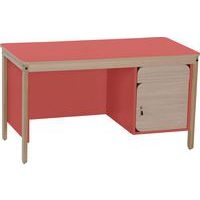Chaire de professeur + caisson + tiroir Lili corail - Image principale