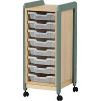 Meuble colonnes à casiers Lili 1 col/12 casiers Ht 137 cm kaki - Image 2