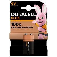 Pile alcaline 9V x1 DURACELL 100%plus - Image principale