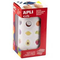 Rouleau 900 gommettes 20mm fruits - Image principale