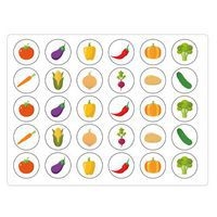 Rouleau 900 gommettes 20mm légumes - Image 2