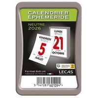 Bloc éphéméride 2026 en boitier à coller sur un support - Image principale