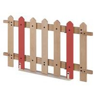 Portillon 7 lattes support montant coloris corail - Image 5