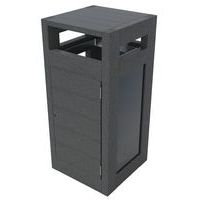 Poubelle Canopée vigipirate 130 L plexi protège pluie porte sac - gris - Image principale