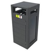 Poubelle Canopée vigipirate tri 2 x 60 L plexi protège pluie portes sac - gris - Image principale