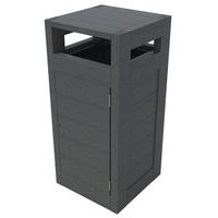 Poubelle Canopée 130L protège p. porte sac plas. recyclé Espace Urbain - Image 2