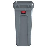 Collecteur Slim Jim® avec conduits d'aération 60 L gris - Rubbermaid - Image principale