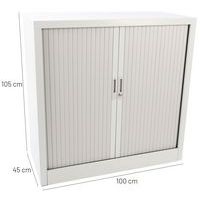 Armoire basse à rideaux en kit - Largeur 100 cm - Manutan Expert - Image 9