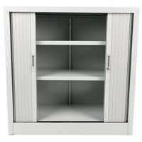 Armoire basse à rideaux en kit - Largeur 100 cm - Manutan Expert - Image 3