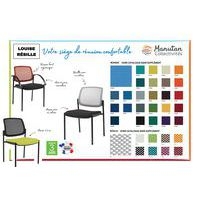 Lot de 2 fauteuils visiteurs Ritz dossier résille noir - Manutan Expert - Image 6