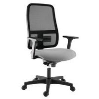 Fauteuil accoudoirs 3D Buz dos résille noire assise tissu M1 - Image 6