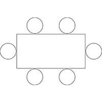 Table de réunion haute  6 personnes  coloris uni  - Manutan Expert - Image 4