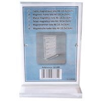 Cadre photo ou affichette magnétique en forme T A6 - Manutan - Image 4