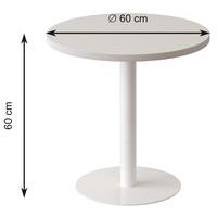 Guéridon bas Easy Office pied métal Ø 60 cm plateau coloris décor Ponton - Image 3