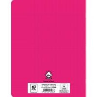 Cahier polypropylène 90g 96 pages seyes 17x22 cm - rose - Image 2