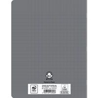 Cahier polypropylène 90g 96 pages seyes 17x22 cm - gris - Image 2