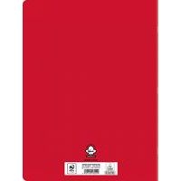 Cahier polypropylène 96 pages 90g seyes 24x32 cm - rouge - Image 2