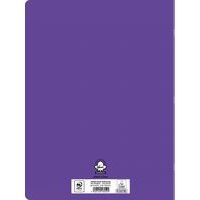 Cahier polypropylène 90g 96 pages seyes 24x32 cm - violet - Image 2