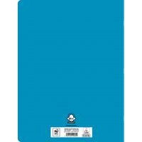 Cahier polypropylène 90g 96 pages seyes 24x32 cm - Turquoise - Image 2