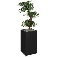 Bac haut métal O'CARRE Noir sur roulettes Bonzaî Haut - Image principale