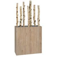 Jardinière bois BOSCO mobile Bouleau - Image 2