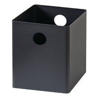 Corbeille à papier 17 L Steel Noir - Image principale