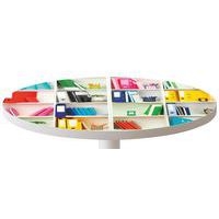 Guéridon bas Easy Office pied métal Ø 60 cm plateau coloris décor Bureau - Image 3