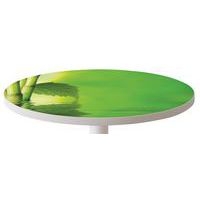 Guéridon bas Easy Office pied métal Ø 80 cm plateau coloris décor Zen - Image 3