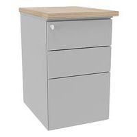 Caisson hauteur de bureau IDEA métal profondeur 60 cm - Image 4
