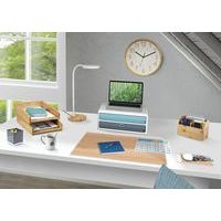 Lot de 2 corbeilles à courrier CEP Silva 24001 en bois -CEP - Image 2