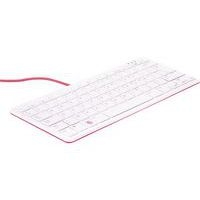 Clavier Raspberry PI rouge blanc AZERTY à 3 ports USB 2.0 - Image principale