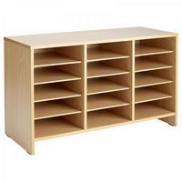 Meuble d'activités 15 cases hêtre MobiNathan - Image principale