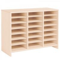 Meuble bas 21 cases bouleau MobiNathan - Image principale