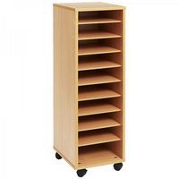 Colonne haute à cases - Teinte Hêtre - Image principale