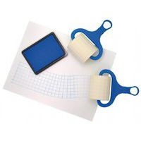 Ensemble de 2 rouleaux à peindre + 1 encreur bleu - Image principale