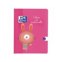 OXFORD Cahier Maternelle 17x22cm Réglure Double Ligne 3/10mm 32 Pages Agrafées Couverture Carte Coloris Assort - Image principale