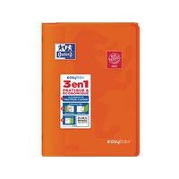 OXFORD Cahier EasyBook A4 Grands Carreaux Seyès 96 Pages Agrafées Couverture Polypro Orange - Image principale