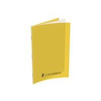 CONQUERANT Cahier A4 Grands Carreaux Seyès 192 Pages Agrafées Couverture Polypro Jaune - Image principale