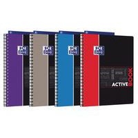 OXFORD Cahier Etudiants Activebook A4+ Ligné 7mm 160 Pages Reliure Intégrale Couverture Polypro Coloris Assort - Image principale