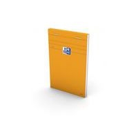 OXFORD Bloc-Notes Orange 11x17cm Petits Carreaux 5mm 80 Feuilles Agrafées Couverture Carte Enduite Orange - Image principale