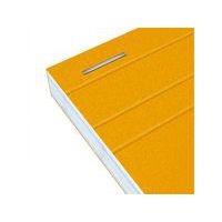 OXFORD Bloc-Notes Perforé Orange A4+ Grands carreaux Seyès 80 Feuilles Agrafées Couverture Carte Enduite Orang - Image principale