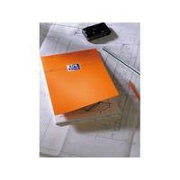 OXFORD Bloc-Notes Orange A4+ Uni 80 Feuilles Agrafées Couverture Carte Enduite Orange - Image principale