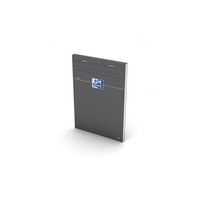 OXFORD Bloc-Notes Orange A5 Petits Carreaux 5mm 80 Feuilles Agrafées Couverture Carte Enduite Gris - Image principale