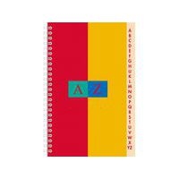 CONQUERANT Répertoire 11x17cm Petits Carreaux 5mm 100 Pages Reliure Intégrale Couverture Carte Recyclée Colori - Image principale