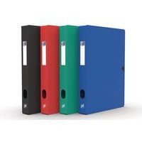 Boîte Capacité Standard Memphis 24x32cm Dos 40mm avec Bouton Pression Couverture Polypro Coloris Assortis - Image principale