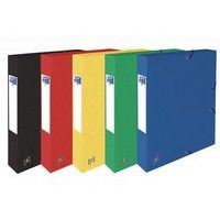 OXFORD Boite Capacité Standard Top File+ 24x32cm Dos 40mm avec Elastique Couverture Carte Coloris Assortis - Image principale