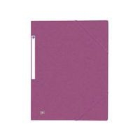 OXFORD Chemise 3 Rabats Top File + A4 avec Elastique Couverture Carte Prune - Image principale
