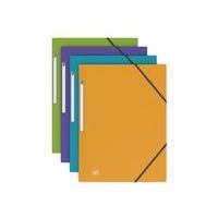 Chemise 3 Rabats Memphis A4 avec Elastique Couverture Polypro Coloris Assortis - Image principale