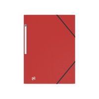 OXFORD Chemise 3 Rabats Memphis A4 avec Elastique Couverture Polypro Rouge - Image principale