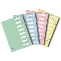 TRIEUR OXFORD TOP FILE+ A4 AGRAFE 8 POSITIONS ASSORTIS PASTEL - Image principale